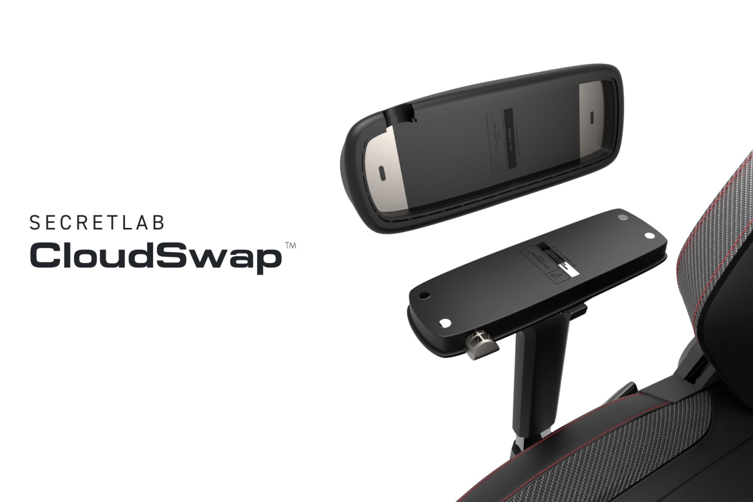 Full-metal 4D armrests with CloudSwap™ Replacement System